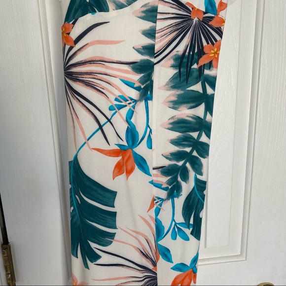 Slate & Willow Palm Printed Maxi Dress Large - Picture 8 of 12